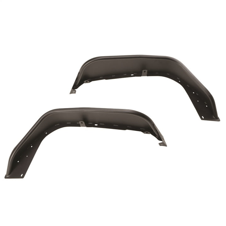 Rugged Ridge HD Steel Tube Fenders Front Pair Black 18-19 JL - Bull Strap