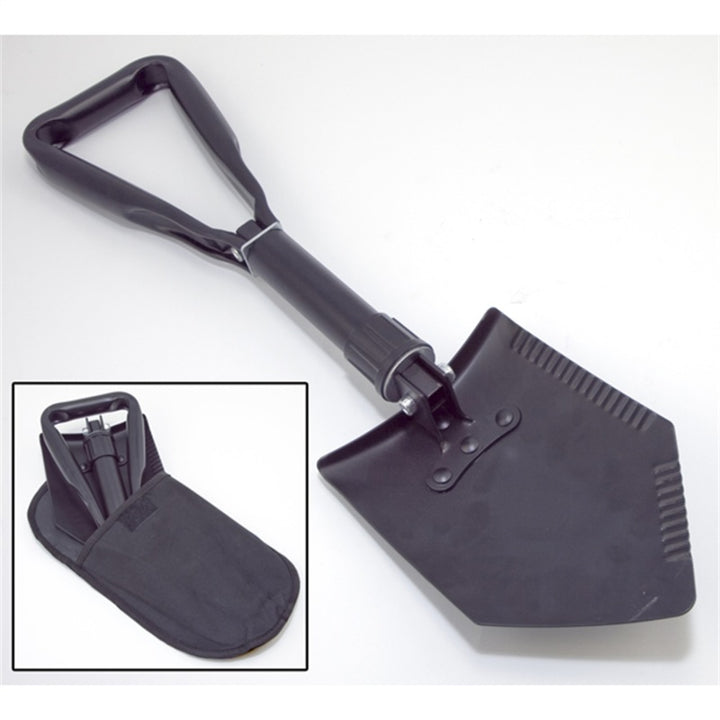 Rugged Ridge Heavy Duty Tri-Fold Recovery Shovel - Bull Strap