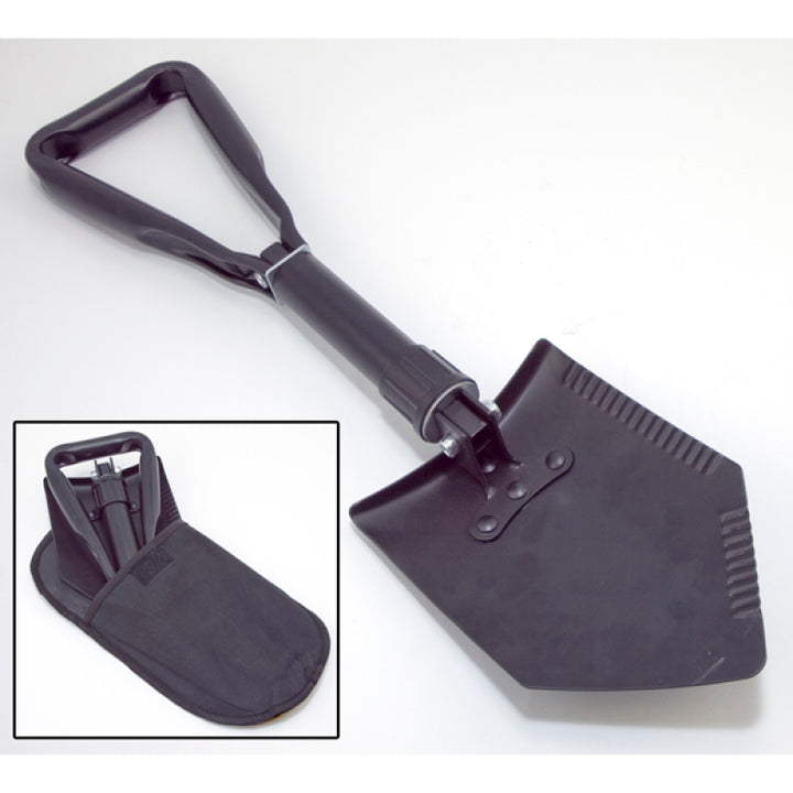 Rugged Ridge Heavy Duty Tri-Fold Recovery Shovel - Bull Strap