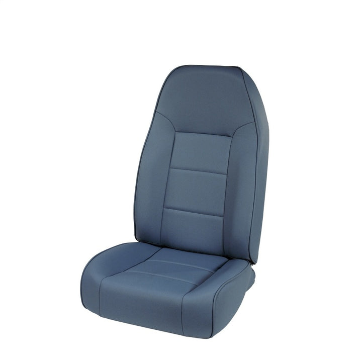Rugged Ridge High-Back Front Seat Non-Recline Blue 76-02 CJ&Wrang - Bull Strap
