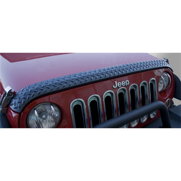 Rugged Ridge Hood Guard Body Armor 07-18 Jeep Wrangler - Bull Strap
