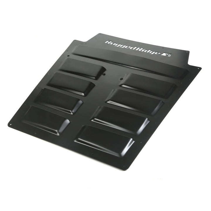Rugged Ridge Hood Vent insert Black 07-18 Jeep Wrangler JK - Bull Strap