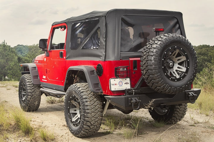 Rugged Ridge Hurricane Fender Flare Kit 97-06 Jeep Wrangler TJ - Bull Strap