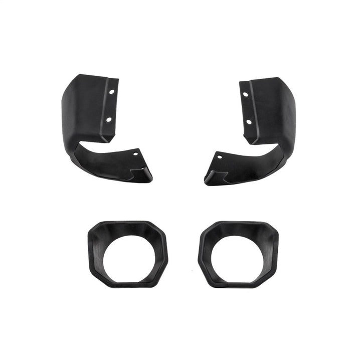 Rugged Ridge Jeep 19-22 Wrangler JL/20-22 Gladiator Venator Front Bumper Stubby Ends - Black - Bull Strap