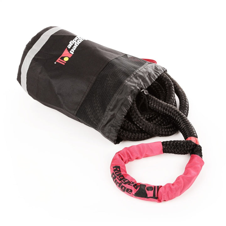 Rugged Ridge Kinetic Recovery Rope with Cinch Storage Bag - Bull Strap