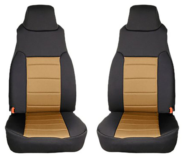 Rugged Ridge Neoprene Front Seat Covers 97-02 Jeep Wrangler TJ - Bull Strap