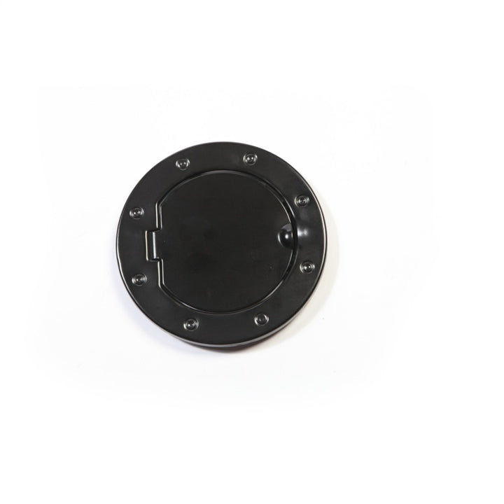 Rugged Ridge Non-Locking Gas Cap Door Black 07-18 Jeep Wrangler - Bull Strap