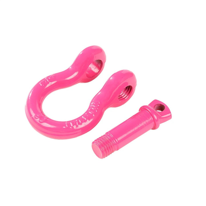 Rugged Ridge Pink 9500lb 3/4in D-Shackle - Bull Strap