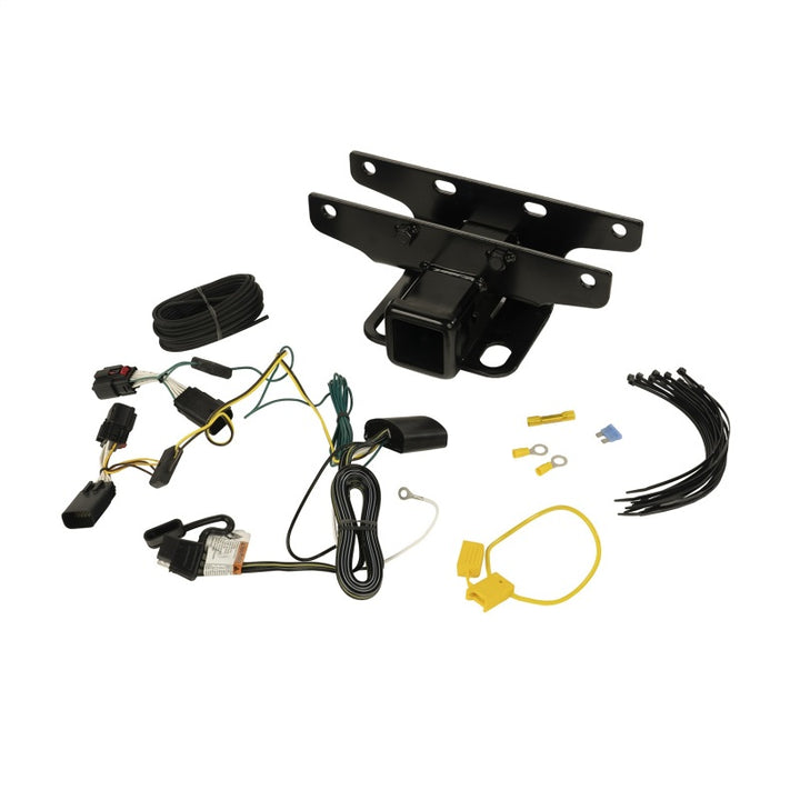 Rugged Ridge Receiver Hitch Kit w/ Wiring Harness 18-20 Jeep Wrangler JL - Bull Strap