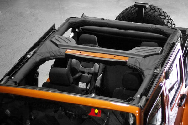 Rugged Ridge Roll Bar Cover Vinyl 07-18 Jeep Wrangler Unlimited JK - Bull Strap