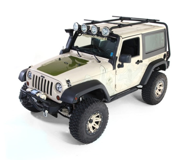Rugged Ridge Roof Rack 07-18 Jeep 2-Door Jeep Wrangler - Bull Strap