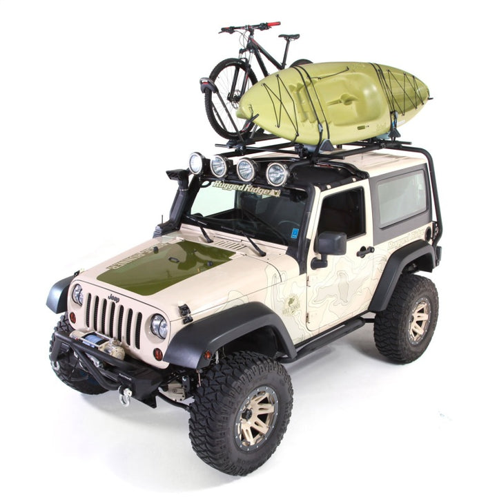 Rugged Ridge Roof Rack 07-18 Jeep 2-Door Jeep Wrangler - Bull Strap