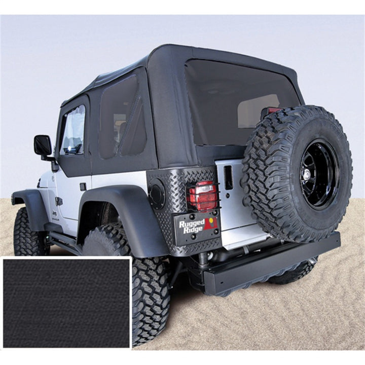 Rugged Ridge S-Top No Door Skins Black Tinted Windows 03-06 Wrang - Bull Strap