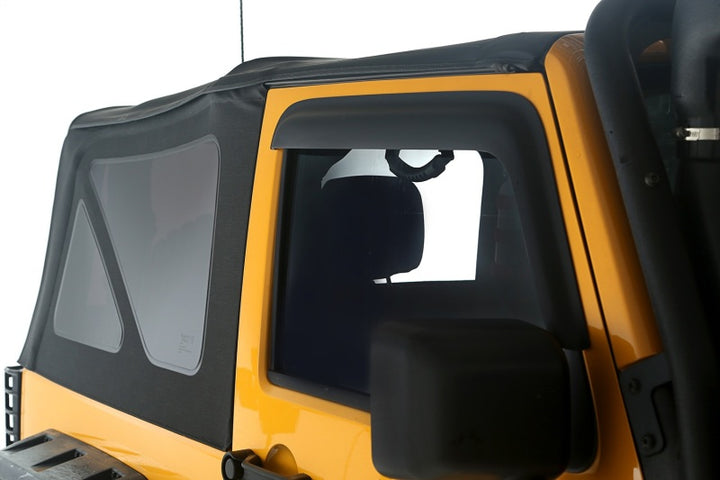 Rugged Ridge Sailcloth Soft Top Black Diamond 10-18 2-Door JK - Bull Strap