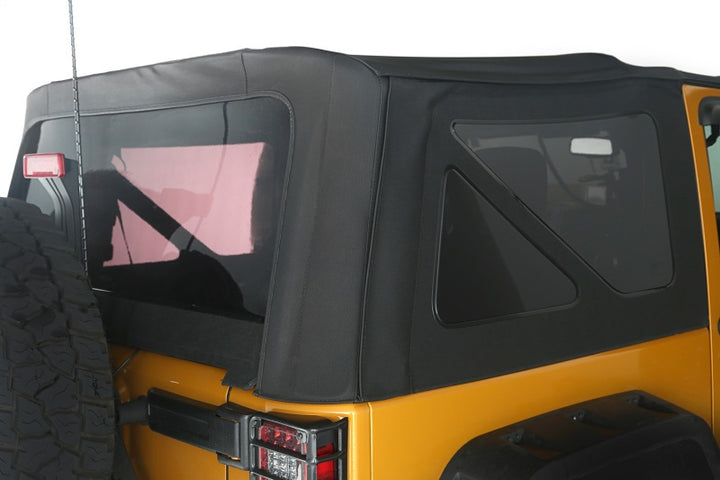 Rugged Ridge Sailcloth Soft Top Black Diamond 10-18 2-Door JK - Bull Strap