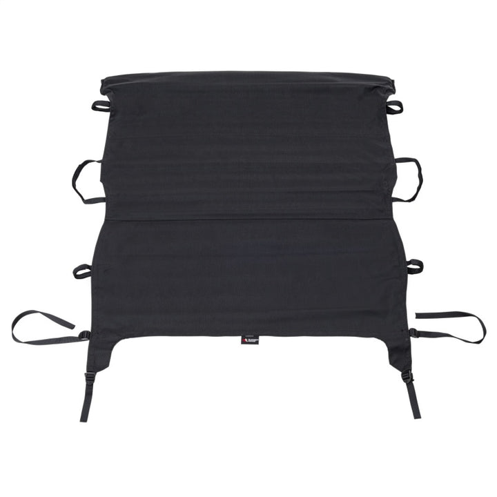 Rugged Ridge Savannah Brief Top Diamond Black 10-18 Jeep Wrangler JL 2-Door - Bull Strap