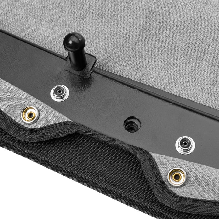 Rugged Ridge Savannah Brief Top Diamond Black 10-18 Jeep Wrangler JL 2-Door - Bull Strap