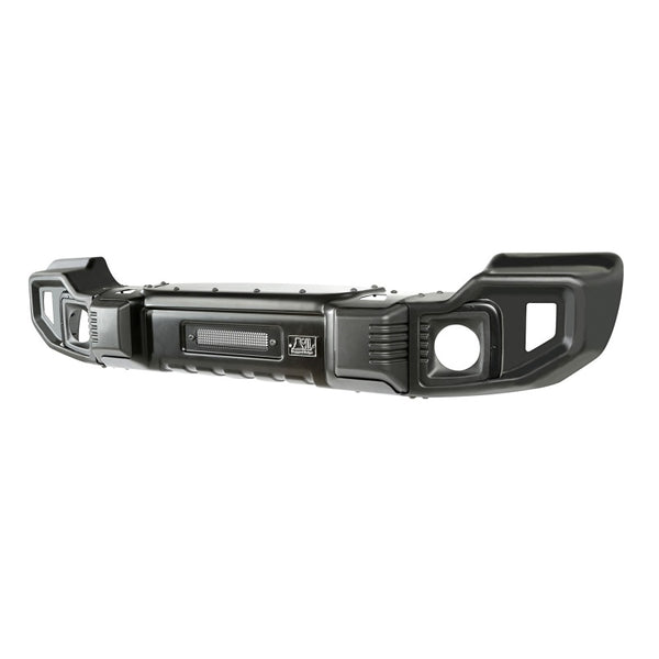 Rugged Ridge Spartacus Front Bumper Black 18-20 Jeep JL/JT - Bull Strap