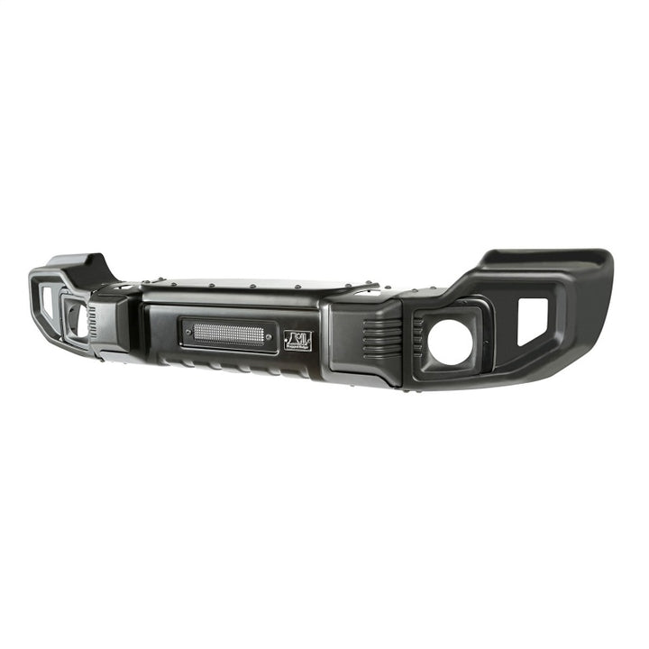 Rugged Ridge Spartacus Front Bumper Black 18-20 Jeep JL/JT - Bull Strap