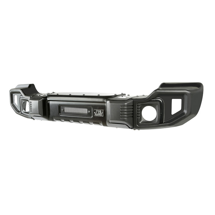 Rugged Ridge Spartacus Front Bumper Black 18-20 Jeep JL/JT - Bull Strap