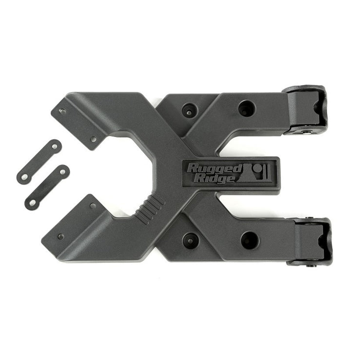 Rugged Ridge Spartacus HD Tire Carrier Hinge Casting 07-18 Jeep Wrangler JK - Bull Strap