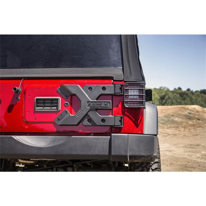 Rugged Ridge Spartacus HD Tire Carrier Hinge Casting 07-18 Jeep Wrangler JK - Bull Strap