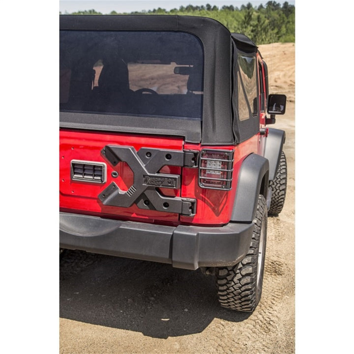 Rugged Ridge Spartacus HD Tire Carrier Hinge Casting 07-18 Jeep Wrangler JK - Bull Strap
