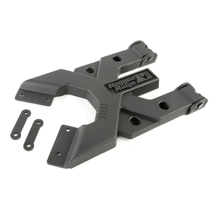 Rugged Ridge Spartacus HD Tire Carrier Hinge Casting 07-18 Jeep Wrangler JK - Bull Strap