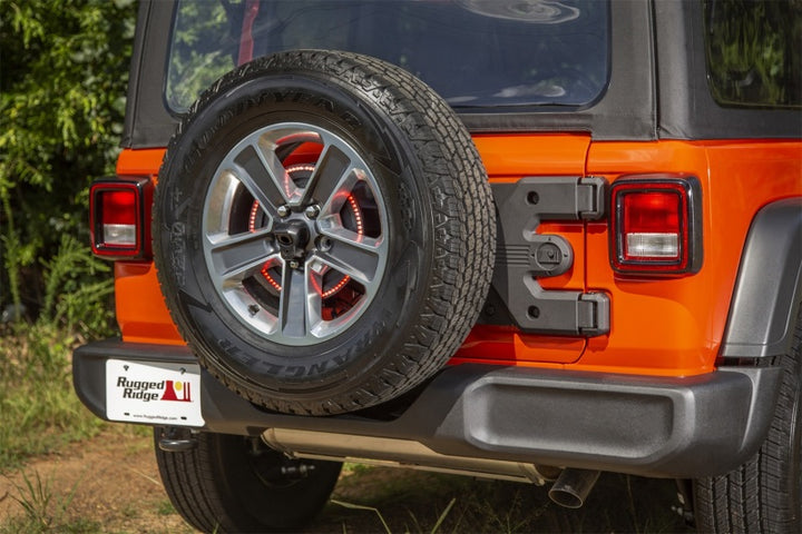 Rugged Ridge Spartacus HD Tire Carrier Hinge Casting 18-20 Jeep Wrangler JL - Bull Strap