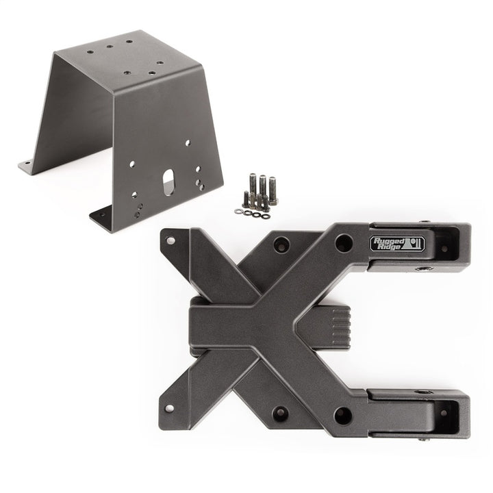 Rugged Ridge Spartacus HD Tire Carrier Kit 97-06 TJ - Bull Strap