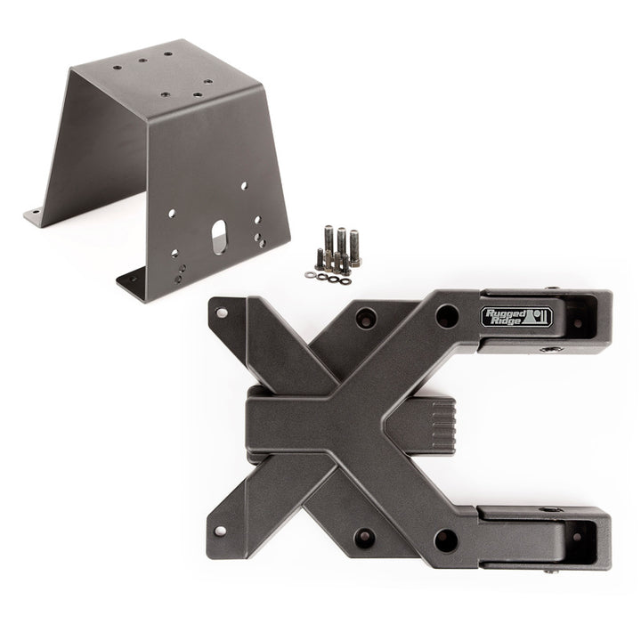 Rugged Ridge Spartacus HD Tire Carrier Kit 97-06 TJ - Bull Strap