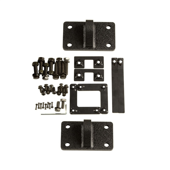 Rugged Ridge Spartan Front Bumper HCE W/Overrider 07-18 Jeep Wrangler JK - Bull Strap