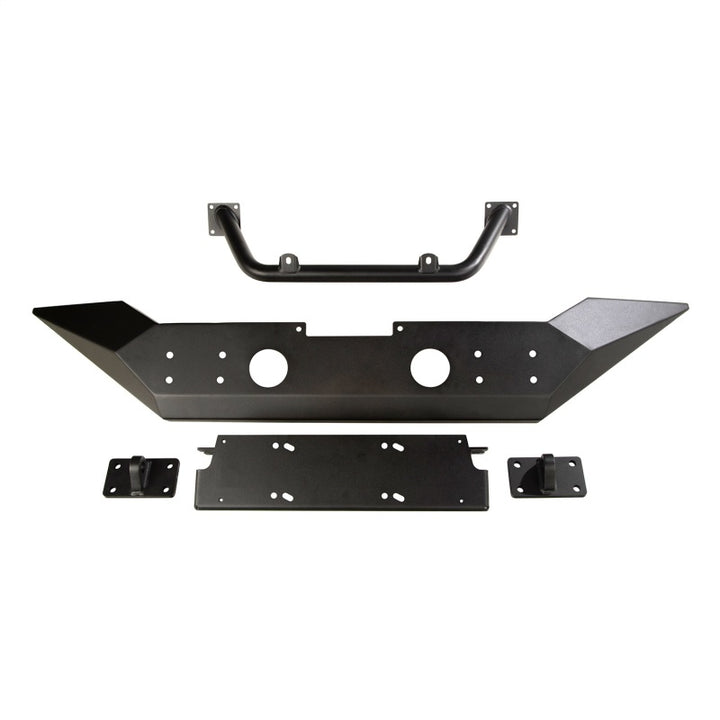 Rugged Ridge Spartan Front Bumper HCE W/Overrider 18-20 Jeep Wrangler JL/JT - Bull Strap