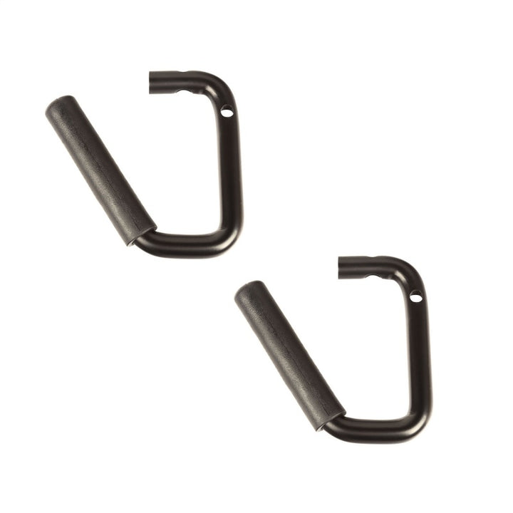 Rugged Ridge Steel Grab Handles Front Pair Black 07-18 Jeep Wrangler JK/JKU - Bull Strap