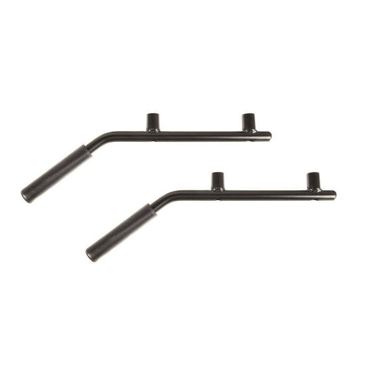 Rugged Ridge Steel Grab Handles Rear Pair Black 07-18 Jeep Wrangler JK /JKU - Bull Strap