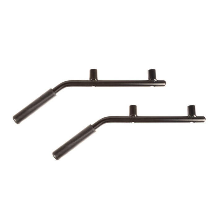 Rugged Ridge Steel Grab Handles Rear Pair Black 07-18 Jeep Wrangler JK /JKU - Bull Strap