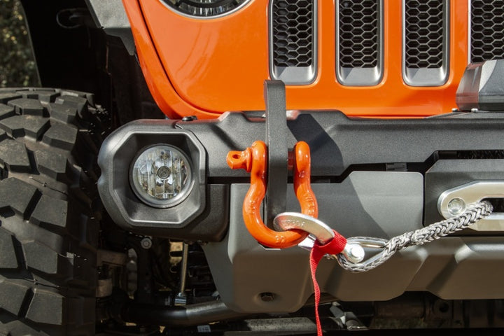Rugged Ridge Stubby Venator Front Bumper 18-20 Jeep Wrangler JL/JT - Bull Strap