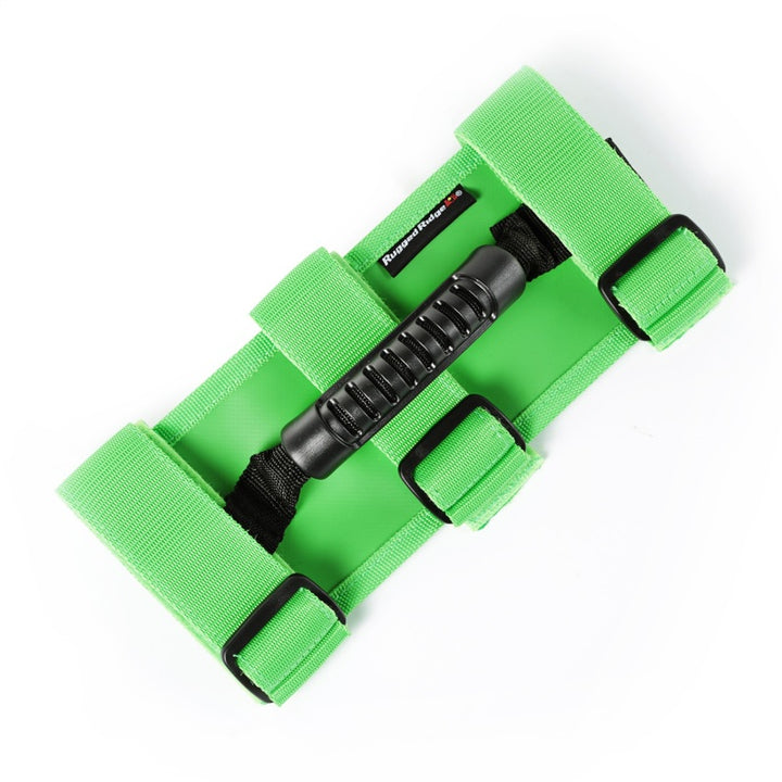 Rugged Ridge Ultimate Grab Handles Green 55-20 CJ/Jeep Wrangler /JT - Bull Strap