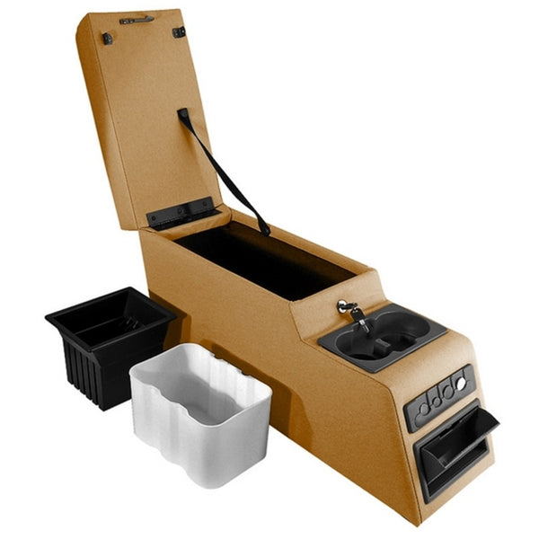 Rugged Ridge Ultimate Locking Console Spice 76-95 Jeep CJ / Jeep Wrangler - Bull Strap