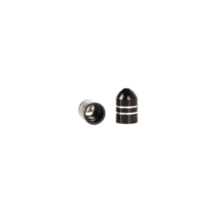 Rugged Ridge Valve Stem Cap Aluminum Black 5 Pack - Bull Strap