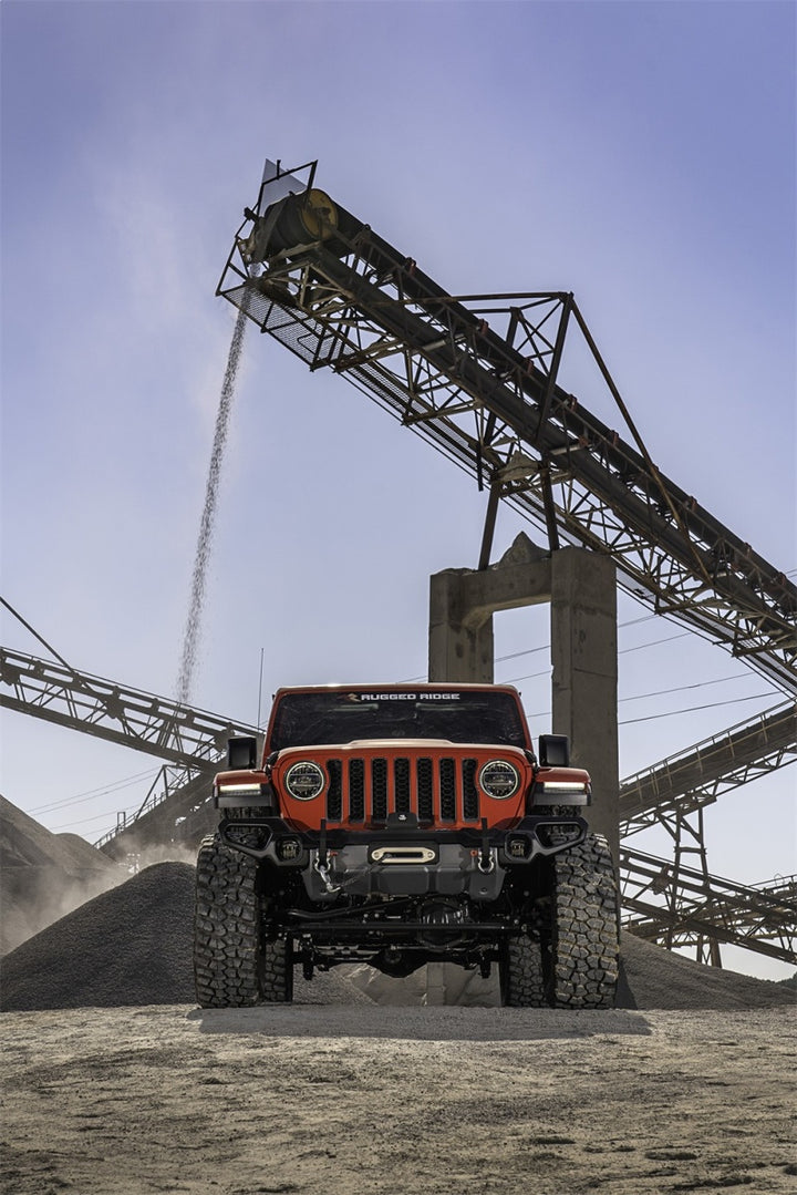 Rugged Ridge Venator Front Bumper 18-20 Jeep Wrangler JL/JT - Bull Strap