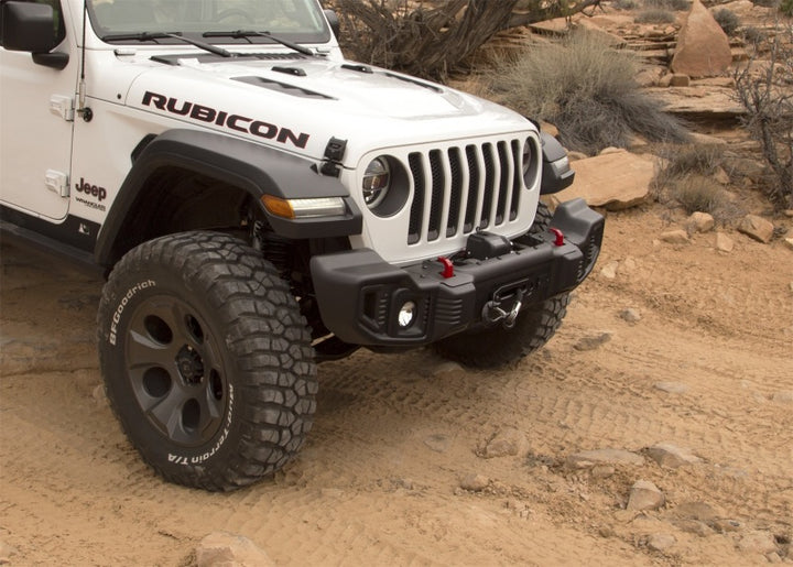 Rugged Ridge Winch Mount Plate 2018-20 Jeep JL/JT - Bull Strap