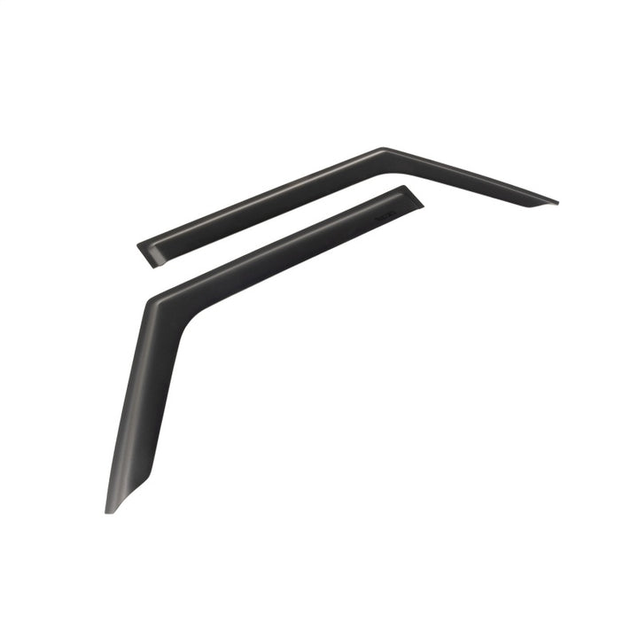 Rugged Ridge Window Visors Matte Black 18-19 2-Door Jeep Wrangler - Bull Strap