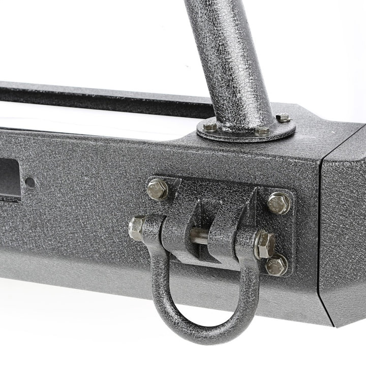 Rugged Ridge XHD Bumper Kit Overrider Ft 76-06 CJ/Jeep Wrangler - Bull Strap
