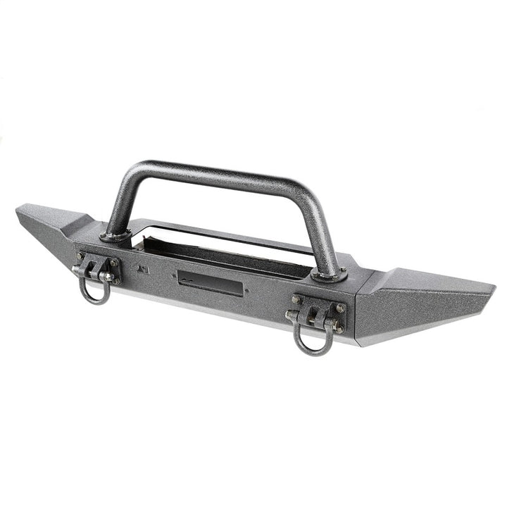 Rugged Ridge XHD Bumper Kit Overrider Ft 76-06 CJ/Jeep Wrangler - Bull Strap
