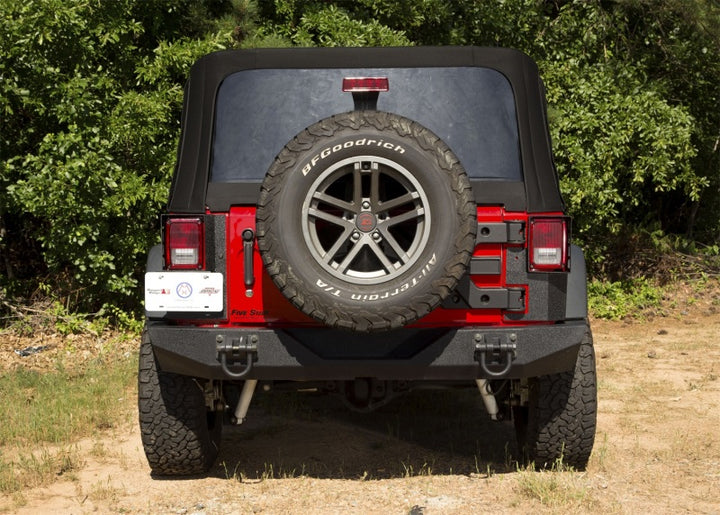 Rugged Ridge XHD Corner Guard Rear 07-18 Jeep Wrangler JK 2-Door - Bull Strap
