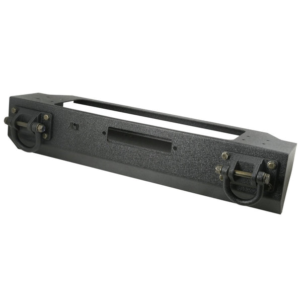 Rugged Ridge XHD Winch Mount Front Bumper 76-06 Jeep CJ / Jeep Wrangler - Bull Strap