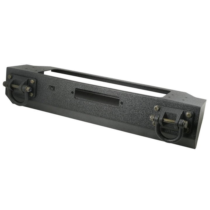Rugged Ridge XHD Winch Mount Front Bumper 76-06 Jeep CJ / Jeep Wrangler - Bull Strap