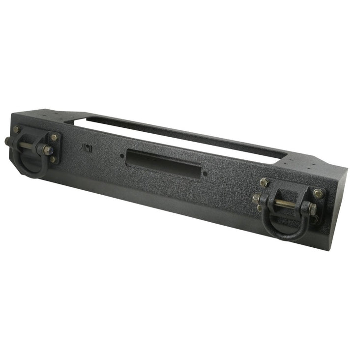 Rugged Ridge XHD Winch Mount Front Bumper 76-06 Jeep CJ / Jeep Wrangler - Bull Strap