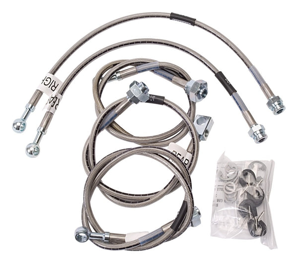 Russell Performance 01-06 GM Silverado/Sierra HD (All) (Also fits Rancho) Brake Line Kit - Bull Strap